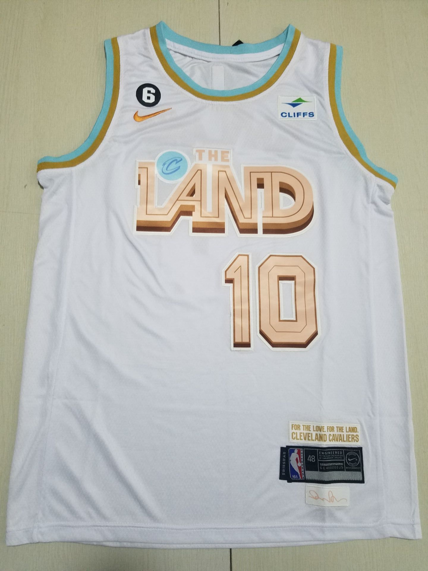 Men Cleveland Cavaliers #10 Garland Nike White City Edition 2022 NBA Jersey